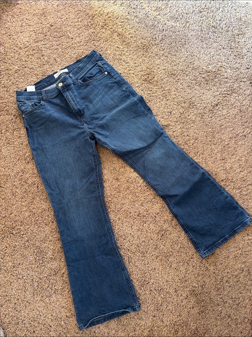 Current/Elliott Dark Blue Flare Jeans